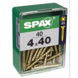 TORNILLO SPAX C/PL POZI BRICO. 4.0X40 C/40 UDS