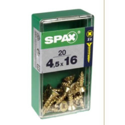 TORNILLO SPAX C/PL POZI BRICO. 4.5X16 C/20 UDS