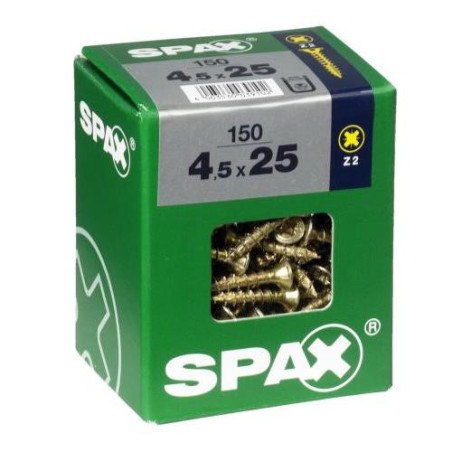TORNILLO SPAX C/PL POZI BRICO. 4.5X25 C/15 UDS