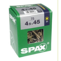 TORNILLO SPAX C/PL POZI BRICO. 4.5X45 C/75 UDS