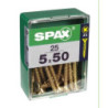 TORNILLO SPAX C/PL POZI BRICO. 5.0X50 C/25 UDS