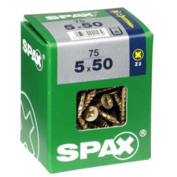 TORNILLO SPAX C/PL POZI BRICO. 5.0X50 C/75 UDS