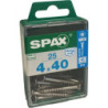 TORNILLO SPAX C/PL TORX INOX. 4.0X40 C/25 UDS