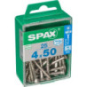 TORNILLO SPAX C/PL TORX INOX. 4.0X50 C/25 UDS