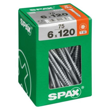 TORNILLO SPAX C/PL TORX WIROX 6.0X120 C/75 UDS