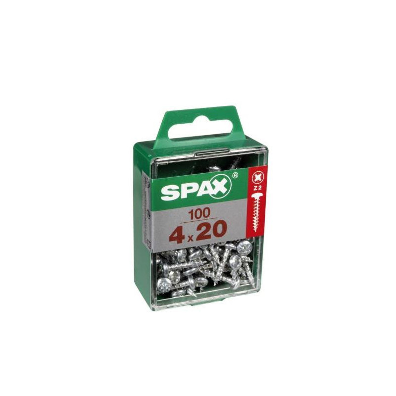 TORNILLO SPAX C/RDA POZI WIROX 4.0X20 C/100 UDS