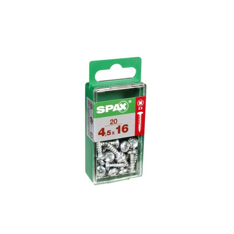 TORNILLO SPAX C/RDA POZI WIROX 4.5X16 C/20 UDS