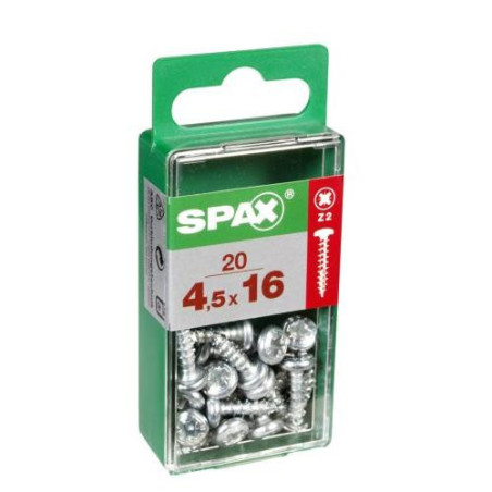 TORNILLO SPAX C/RDA POZI WIROX 4.5X16 C/20 UDS
