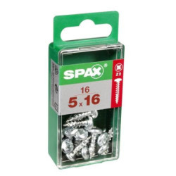TORNILLO SPAX C/RDA POZI WIROX 5.0X16 C/16 UDS