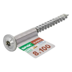 TORN. SPAX C/ARAN.TORX 8.0X100 WIROX 1 UNIDAD
