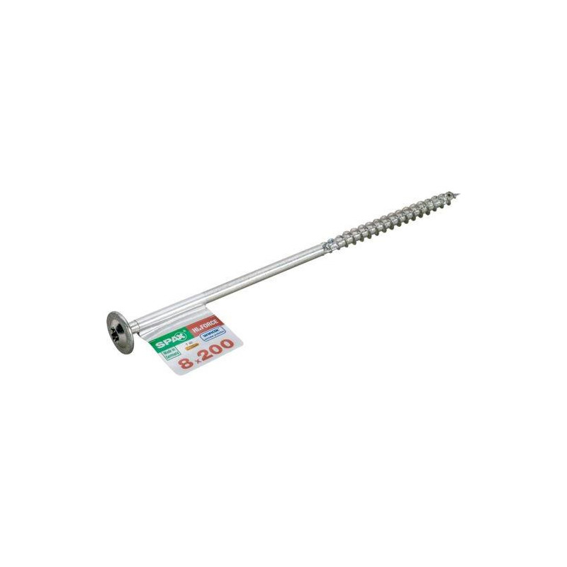 TORN. SPAX C/ARAN.TORX 8.0X220 WIROX 1 UNIDAD