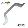 ASA ALUMINIO PARA CORREDERA PLATA 452