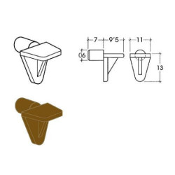 SOPORTE PLANO 12 MARRON (CENT.)