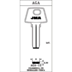 LLAVIN LATON SEGURIDAD AGA-12