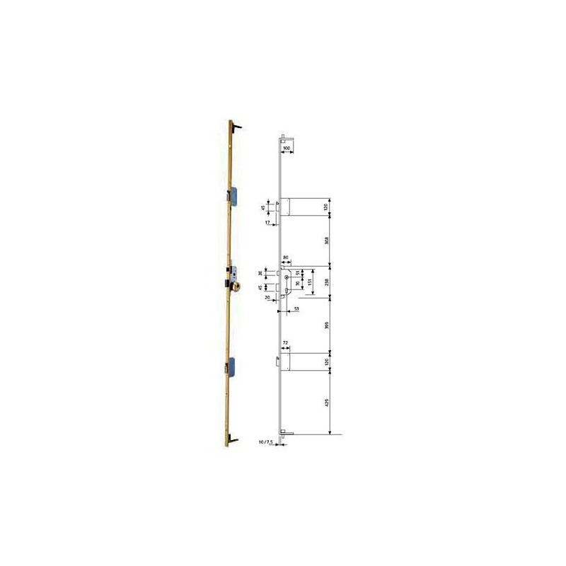 CERRADURA SEGURIDAD TLPN5/66/LE
