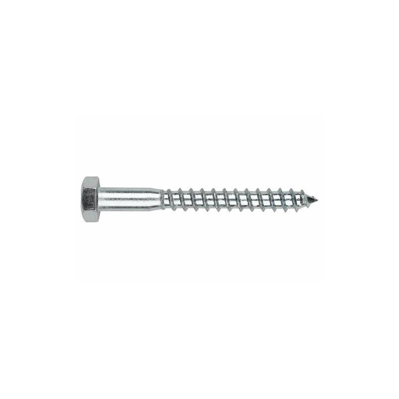 TORNILLO MADERA DIN-571 C/EXAGONAL 8X40 ZN.(BL.)