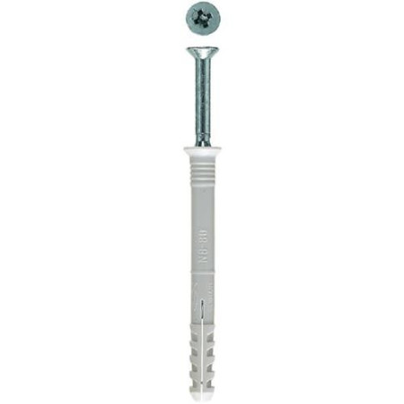 TACO CLAVABLE CON TORNILLO 5X30 5(BL.) BZTCCA05030
