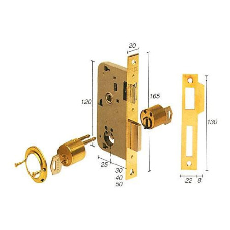 CERRADURA EMBUTIR 2000/40 HL TESA
