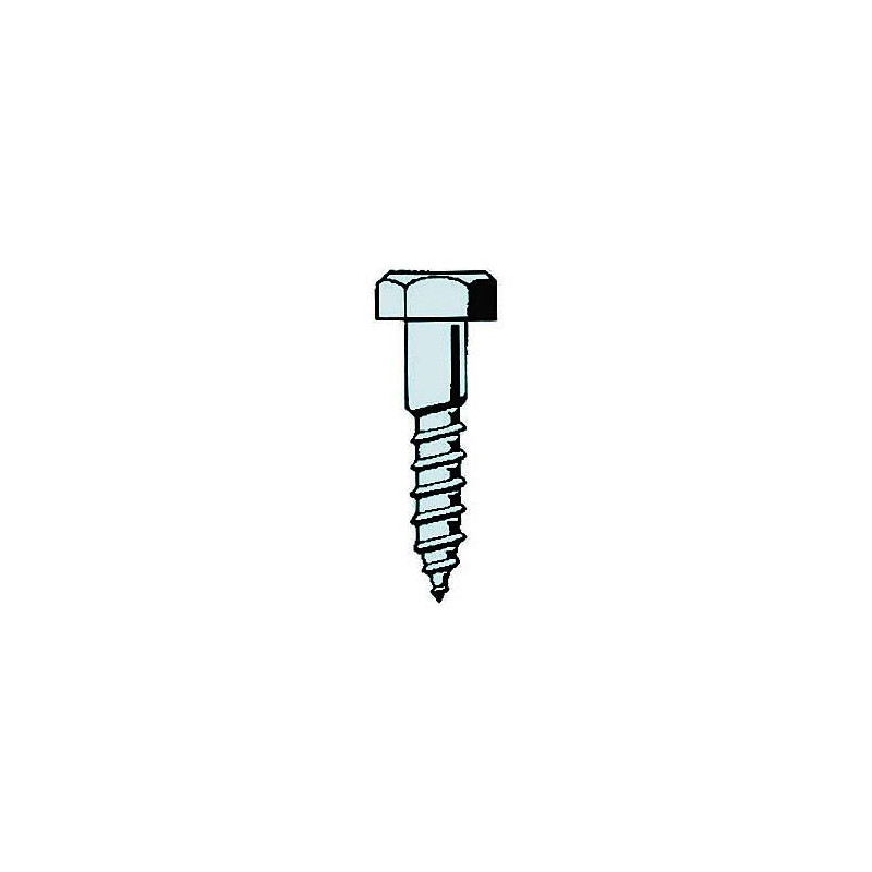 CENT. TIRAFONDOS CABEZA EXAGONAL DIN-571 ZN 8X90