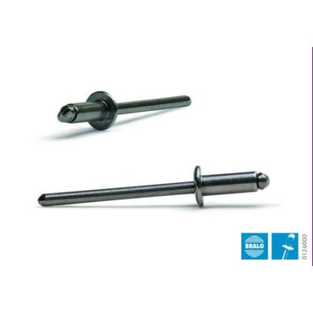 REMACHE C/ALOMADA INOX/INOX 4,0X08MM. (C/25 UD)