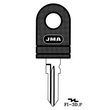 LLAVIN ACERO PLASTICO NEGRO FI-3D.P LLAVIN ACERO PLASTICO NEGRO FI-3D.P
