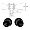 POMO SERIE 3503/UO CROMO MATE TESA
