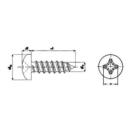 TORNILLO DIN-7981 PH. INOX. A-2 12X1 3/4 (CENT.)