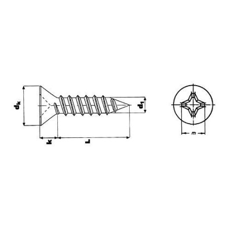 TORNILLO DIN-7982 PH. INOX. A-2 10X1 1/2 (CENT.)