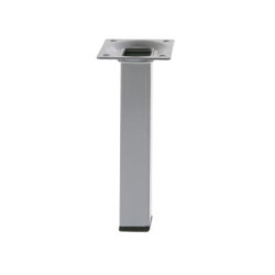 PATA MESA 3 CUADRADA 25X25X100MM PLATA 21716