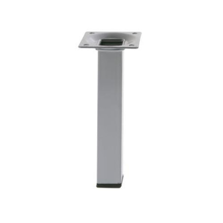 PATA MESA 3 CUADRADA 25X25X100MM PLATA 21716