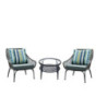 SET GANDIA (1 MESA 2 SILLAS) RATAN PLANO GRIS