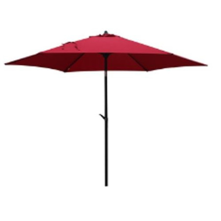 PARASOL ACERO ROJO DIAMETRO 2.7M 893414