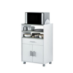 MUEBLE AUXILIAR MICROONDAS BLANCO/GRIS 0L9910O