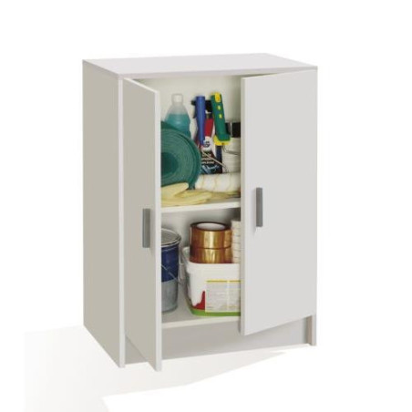ARMARIO MULTIUSOS BAJO 2 PUERTAS BLANCO 005149O ARMARIO MULTIUSOS BAJO 2 PUERTAS BLANCO 005149O