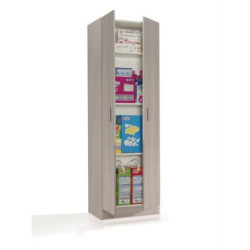 ARMARIO MULTIUSOS 2 PUERTAS ROBLE 180X58,5X37 7144