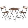 CONJUNTO BISTRO 3 PZ MADERA Y METAL VN3000010