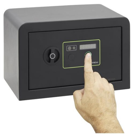 CAJA FUERTE SOBREPONER HUELLA DACTILAR+POMO 200X31