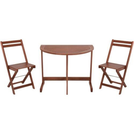CONJUNTO BISTRO 1 MESA 2 SILLAS ACACIA VT2200290