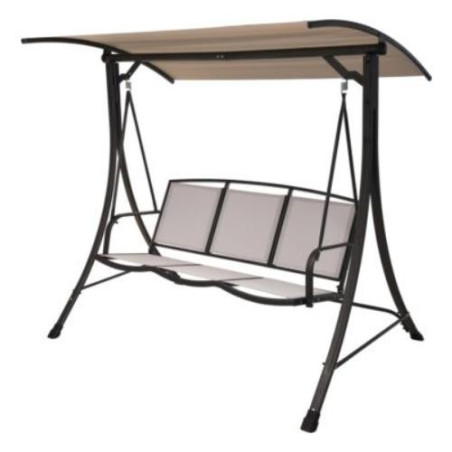 BALANCIN 3 PLAZAS GRIS CLARO 143X132 X29100100