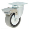 RUEDA CON SOPORTE PLACA ARO GOMA 50 C/FRENO 79326