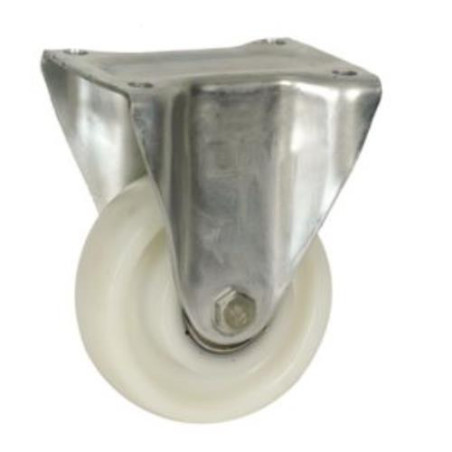 RUEDA CON SOPORTE ARO NYLON 160MM FIJO 75370