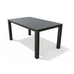 MESA RESINA JULIE 147X90CM GRAFITO 246187
