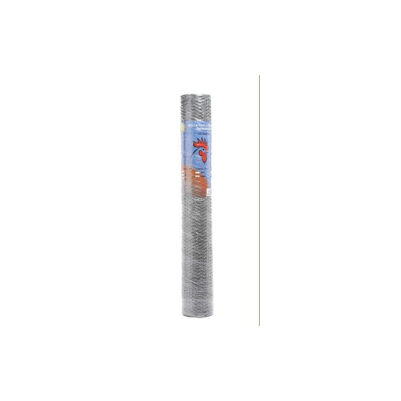 ROLLO TRIPLE TORSION GALVANIZADA N13 25X1M