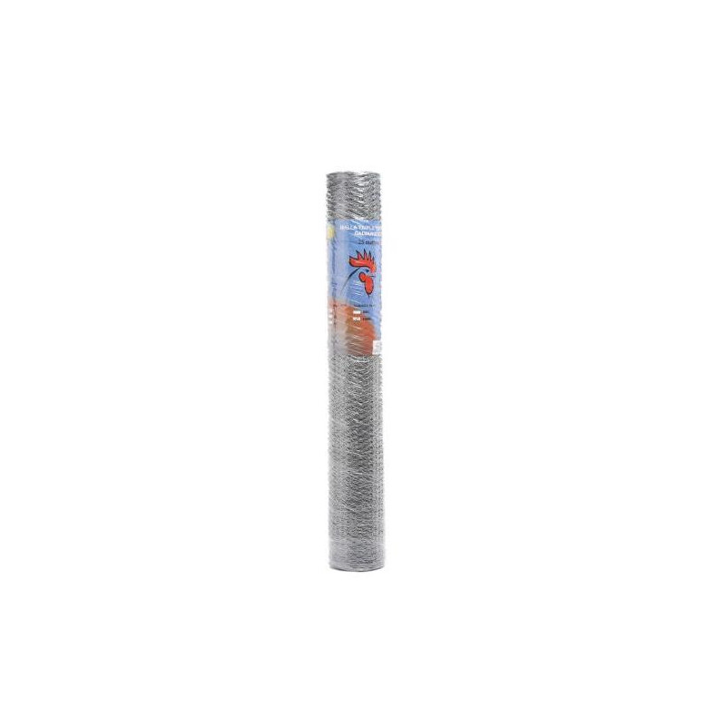 ROLLO TRIPLE TORSION GALVANIZADA N25 25X1M