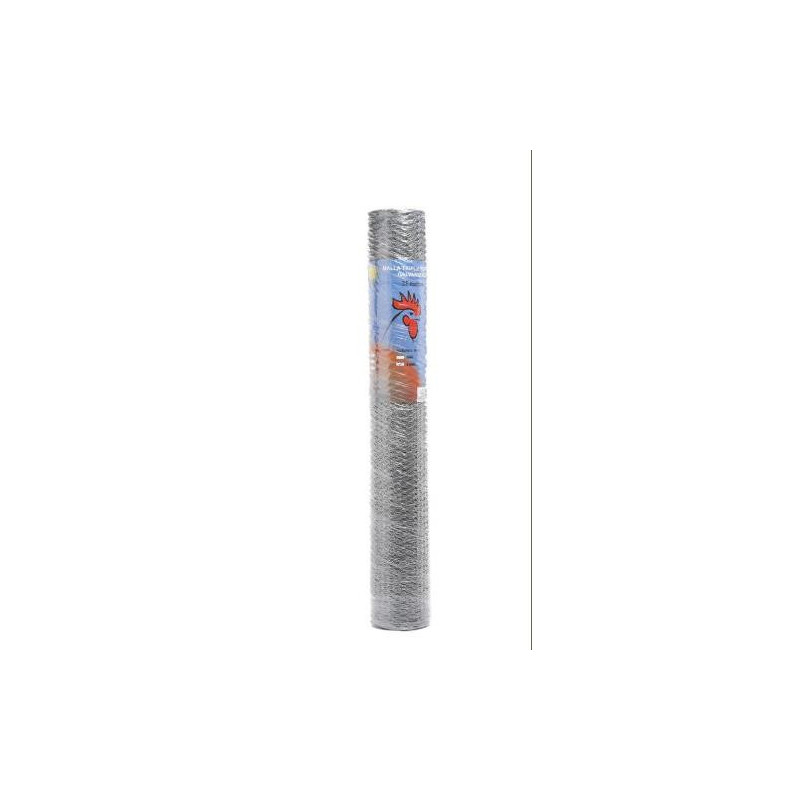 ROLLO TRIPLE TORSION GALVANIZADA N50 25X1M