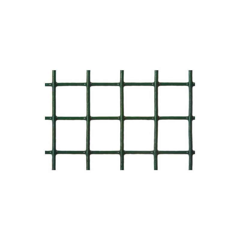 ROLLO MALLA SOLDADA GALVAN.PLAST.VDE. 25X25MM 5X1M