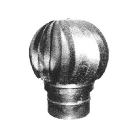 SOMBRERO ASPIRANTE GIRATORIO GALVANIZADO 120 MM. SOMBRERO ASPIRANTE GIRATORIO GALVANIZADO 120 MM.