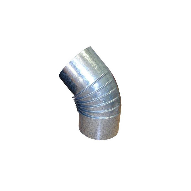 CODO RIZADO GALVANIZADO 0.8 MM. 45 150 MM. CODO RIZADO GALVANIZADO 0.8 MM. 45 150 MM.