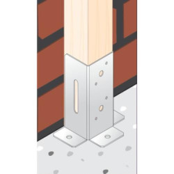 ANCLAJE PLANO PARA POSTES 70X70MM. 4852