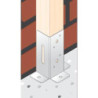 ANCLAJE PLANO PARA POSTES 70X70MM. 4852